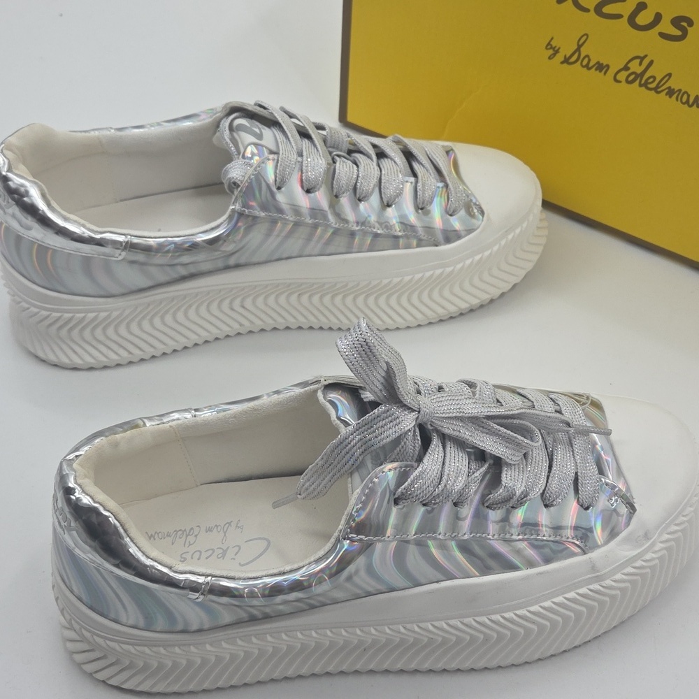 Holographic Women's Platform Sneakers Size 9 - Picture 15 of 16